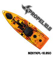 MAZUZEE - Propel 10.8 Fishing Kayak - Sunset Orange (10.8 Feet)
