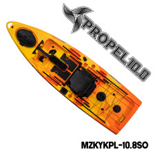 MAZUZEE - Propel 10.8 Fishing Kayak - Sunset Orange (10.8 Feet)