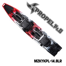 MAZUZEE - Propel 14.8 Fishing Kayak - Lava Red (14.8 Feet)