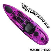 MAZUZEE - Torpedo 10.0 Pedal Fishing Kayak - Rose Camo (10 Feet)