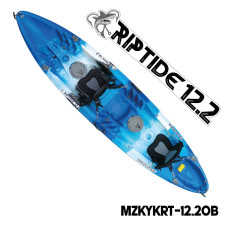 MAZUZEE - Riptide 12.2 Fishing Kayak - Ocean Blue (12.2 Feet)