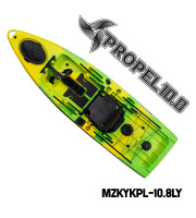 MAZUZEE - Propel 10.8 Fishing Kayak - Lime Yellow (10.8 Feet)