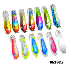MAZUZEE - Fishing Spoon with Double Hooks  -  (Size: 2)