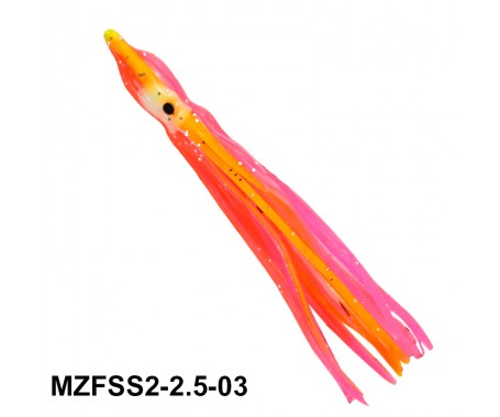 Squid Skirts (Size: 6.3cm / 2.5) - MZFSS2-2.5-XX - Mazuzee