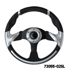 AAA - Steering Wheel (With PU Sleeves) - SILVER