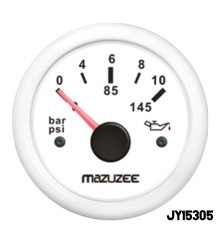 MAZUZEE - Oil Pressure Gauge - White
