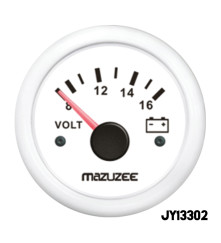 MAZUZEE - Volt Gauge - 8V - 16V - White