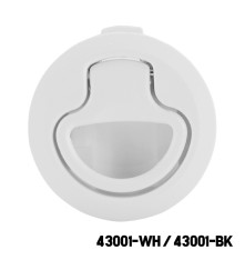 AAA - Lift Handle Flush Latch - White