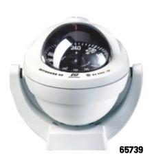 PLASTIMO - Offshore Compass 95, Bracket Mount Type, Black Flat Card - White Color