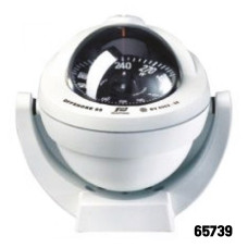 PLASTIMO - Offshore Compass 95, Bracket Mount Type, Black Flat Card - White Color